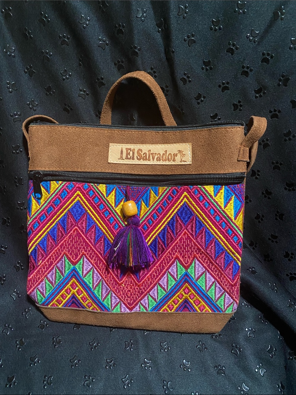 Handcrafted Artisan Crossbody bag โEl Salvadorโ